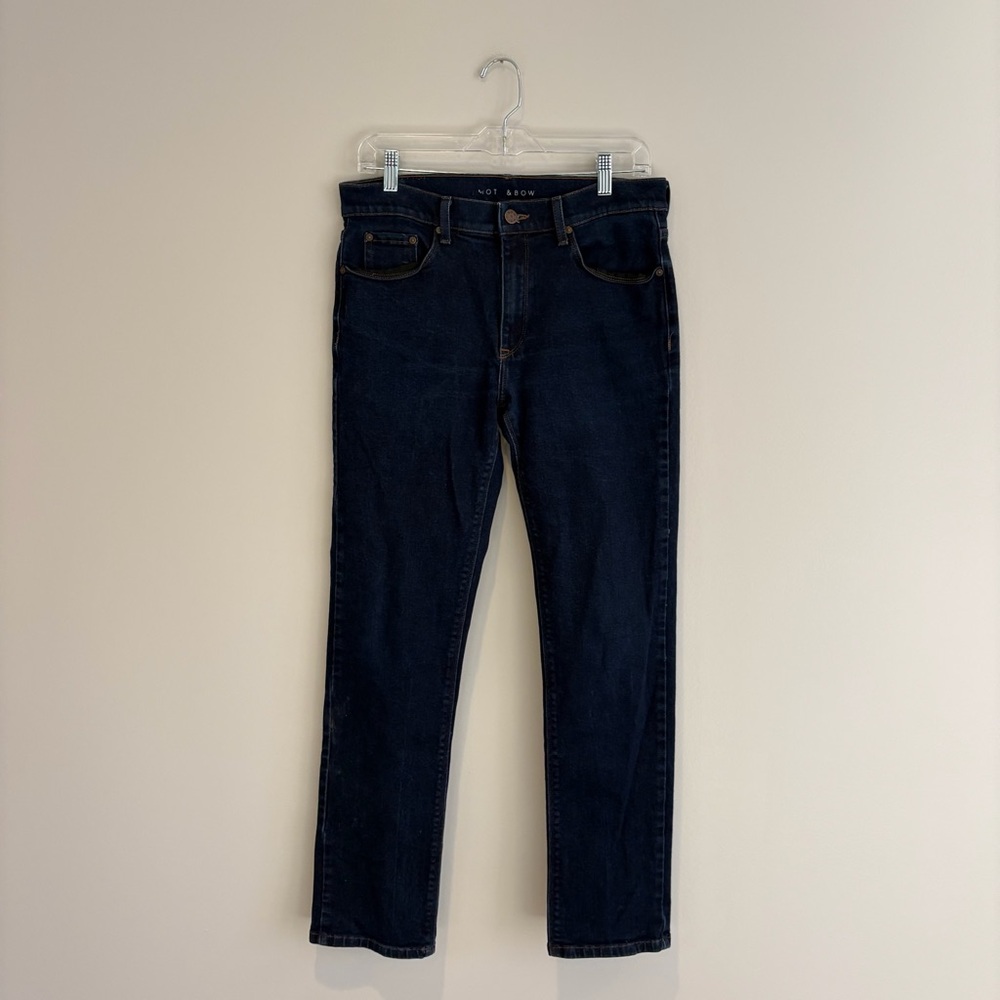 Mott & Bow Men’s Dark Indigo Jeans Size 31x30 Premium Stretch Denim